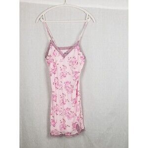 Wild Fable Dress M Pink Floral Lace Trim Slip‎ Lingerie Feminine Etheral Casual